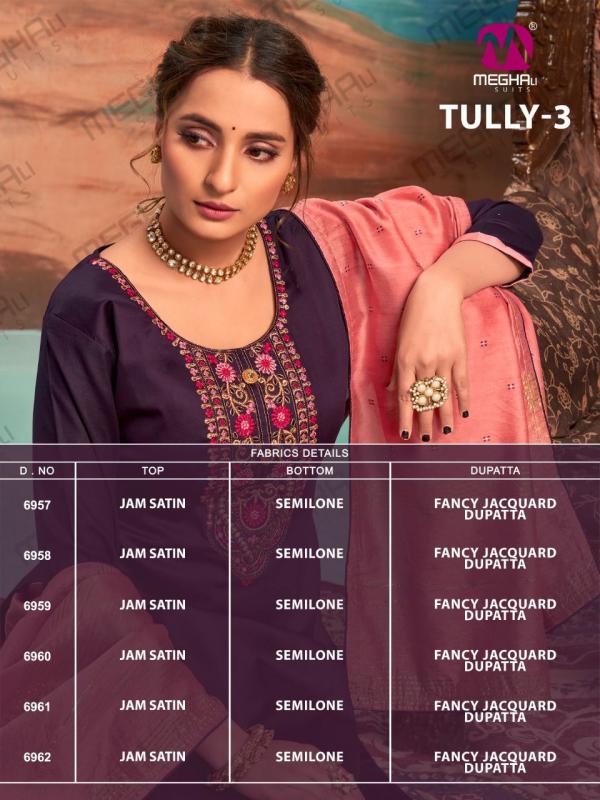 Meghali Tully 3 Beautiful Ethnic Wear Salwar 